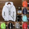 thumbnail image 2 of CLMen Wind Breaker Coat Zipper Hoodie Jacket Quick Drying Sport Outwear, 2 of 5