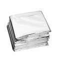 thumbnail image 1 of EeaseCA 5pcs Blankets Emergency Sunscreen Blankets Warming Reflective Blanket for Outdoor (Silver, 210x160cm), 1 of 7
