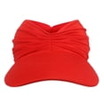 thumbnail image 4 of Herrnalise Fashion Women Sun Visor Hat Solid Wide Summer Protection Visors Ponytail Beach Cap, 4 of 4