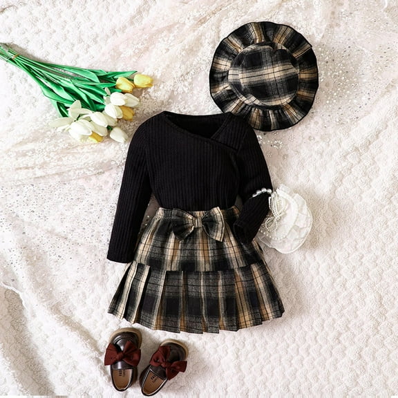 Girls Clothes 2 Piece Girl Outfits Long Sleeve Bowknot or Heart Shirt Tops   Skirts Toddler Girl Winter Clothes Kids Clothes 5-6 Years