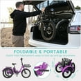 thumbnail image 5 of Lilypelle  Folding Electric Tricycle for Adults, Peak 1000W Motor 48V Foldable Ebike Electric Trike, 20" Fat Tire 3 Wheel Electric Bicycle with Front & Rear Baskets & Pet Carrier, 5 of 12