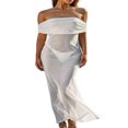 thumbnail image 1 of Robe Longue Sans Bretelles en Maille Transparente pour Femmes, 1 of 7