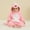 05Pink, variant on Hicidod Baby Rompers for Girls Boys Full Zipper Cute Dinosaur One-Piece Outfits Soft Fleece Romper Jumpsuits with Hood