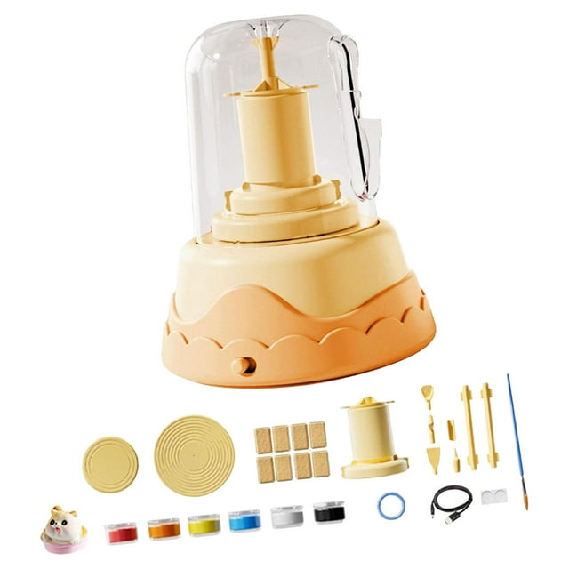 Elodie Kids Pottery Wheel Kit DIY Beginner Creative Educational Toy Pottery Machine