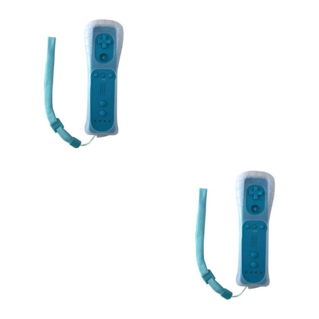 Decodeary High-end Texture Gamepad For Gaming Experience Vibrating Non-deformable Remote Gamepad blue 2Set