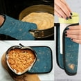 thumbnail image 5 of Yayeee Oven Mitts and Pot Holder Set of 4 Heat Resistant Kitchen Gloves Baking Hot Pad, Star Map, 5 of 5