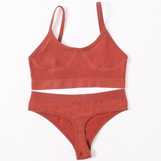 Conjunto de sujetador y bragas sin costuras para mujer, sujetador de realce, Top corto, bragas de cintura alta, conjunto de lencería Sexy, Bralette de espalda baja, conjunto de ropa interior de Fitness Tan Jianjun unisex