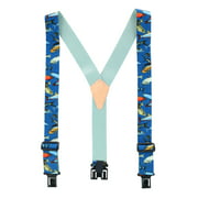 Perry Suspenders Men's Mixed Fish Print Novelty Suspenders