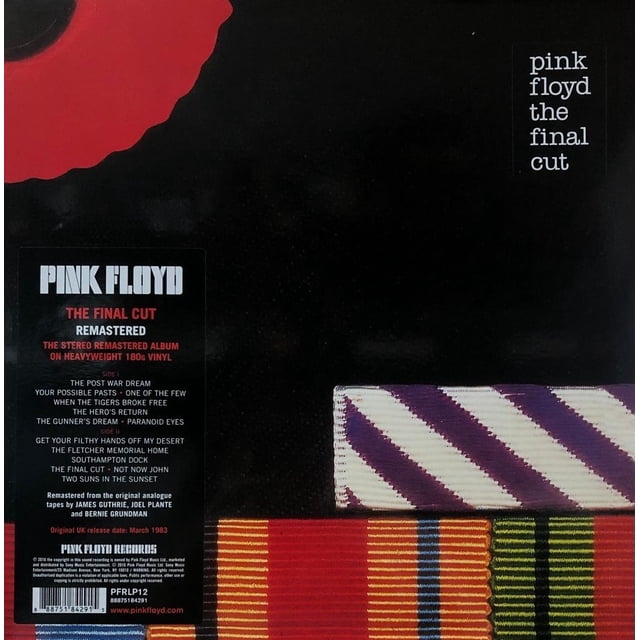 Pink Floyd - The Final Cut / Remastered - Lp Acetato Vinyl Sony Vinyl