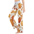 thumbnail image 3 of Small Women's Comfy Casual Pajama Pants Stretch Fabric Suitable for Yoga Pants Hippie Pants，The Best Holiday Gifts for Women Maple Leaf Pumpkin, 3 of 7