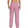 thumbnail image 3 of Balery Men'S Glitter Pink Pants,Sleepwear Pants,Pajama Pants,Pj Bottoms Drawstring And Pockets-Small, 3 of 9