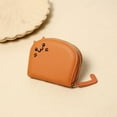 thumbnail image 2 of Credit Card Holder for Women,Small RFID Card Wallet Slim Leather Business Card Organizer Case with Zipper & Keychain, 2 of 6