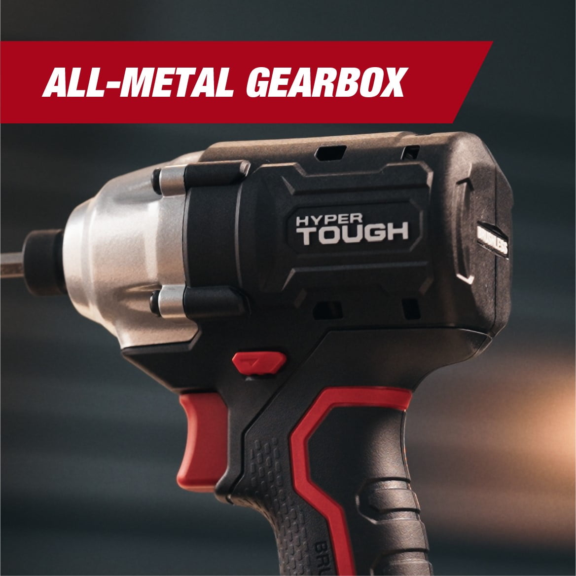 Hyper Tough 20V Brushless Impact Driver with 2.0Ah Lithium-Ion Battery Pack and Charger, 1/4-inch. Hex Collet Chuck Size, 22006.2