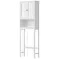 thumbnail image 6 of Over The Toilet Storage Cabinet with Adjustable Shelves & Double Doors, bathroom storage over toilet, Anti-Tip Kit, Space-Saving toilet organizers and storage, Shutter Design, White, 6 of 10