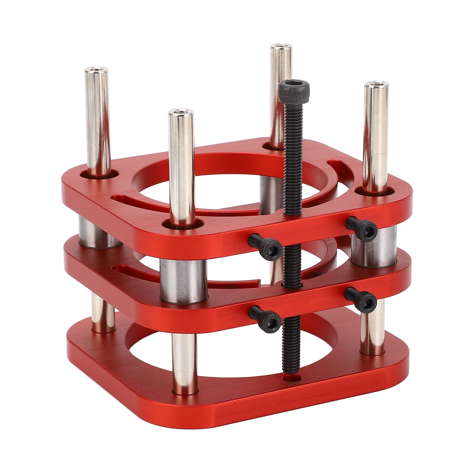 LAZIOEGR Router Lifting Base Metal Woodworking Insert Flip Board Lift System Kit Heavy-Duty Precision Plunge Router Table Tool For Carving Slotting Trimming Chamfering