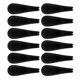thumbnail image 3 of 12 hombreras de terciopelo negro para perchas, protectores de hombros flocados para perchas, moldeadores para suéteres y camisas, 3 of 7