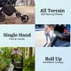 thumbnail image 5 of Strolee Lightweight Baby & Toddler Stroller, Ultra Compact, Airplane-Friendly Travel Stroller, One-Handed Fold, Near Flat Recline, X-L Canopy & Parent Cup Holder -LinQ Multiple Strollers (Shadow Grey), 5 of 5