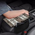 thumbnail image 4 of Chririnla Southwestern Geometric Pattern Car Armrest Cover Anti-Slip Car Center Console Cover for Auto Interior, Elastic Bands Automobile Armrest Covers Truck, 4 of 6