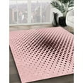 thumbnail image 3 of Ahgly Company Machine Washable Indoor Rectangle Transitional Pink Bubble Gum Pink Area Rugs, 6' x 9', 3 of 7