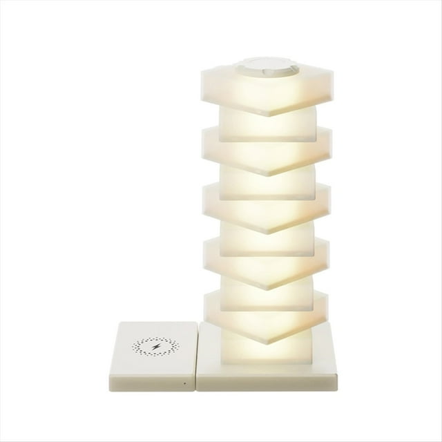 Lámpara LED de Mesita de Noche con Cargador Inalámbrico, Luz , Luz Ambiental RGB, Lámpara de Mesita de Noche Regulable para Bricolaje, Decoración de Dormitorio.