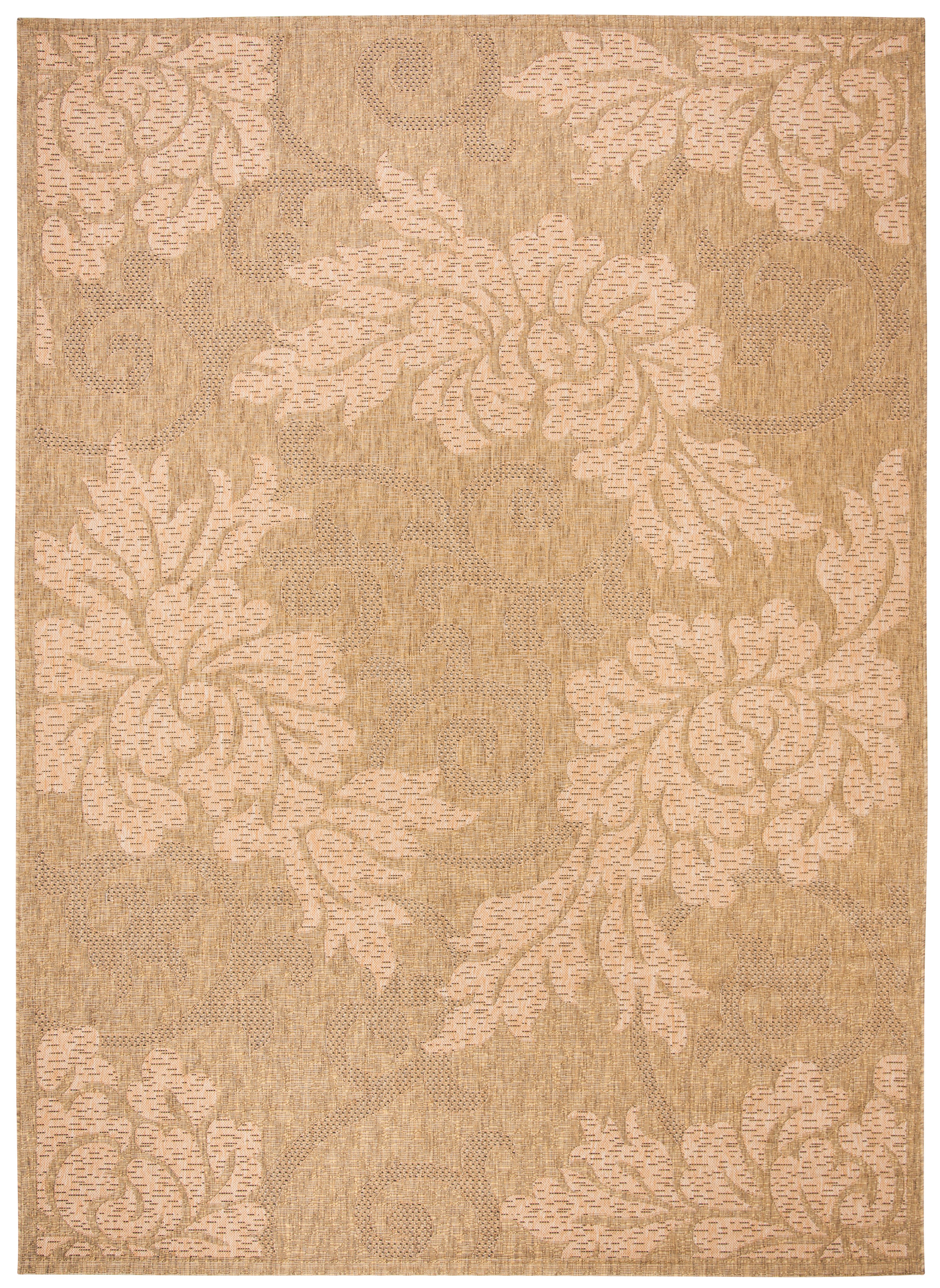 Safavieh Courtyard Adrian Floral Indoor/Outdoor Area Rug, Gold/Natural, 8' x 11'