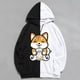 thumbnail image 2 of Sudadera con capucha para hombre 2022, sudadera con capucha Corgi Boba Milk Tea, sudadera con capucha con dibujos animados lindos de té de burbujas, sudadera de manga larga Harajuku, ropa de calle, je, 2 of 4