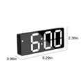 thumbnail image 3 of Digital Alarm Clock, LED Display Clock with Snooze Temperature Date, USB and Battery Powered Desk Clock, Dimmable Night Clock for Bedroom Kitchen Office, Easy Read Electronic Clock, 3 of 6