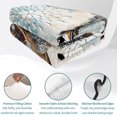 thumbnail image 4 of Queen Quilt Set 90''x96'', Sea Turtle Coastal Lightweight Summer Bedspread Coverlet Set with 2 Pillow Shams, Nautical Summer Beach Starfish Breathable All Season Quilt Bedding for Bedroom/Guest Room, 4 of 9