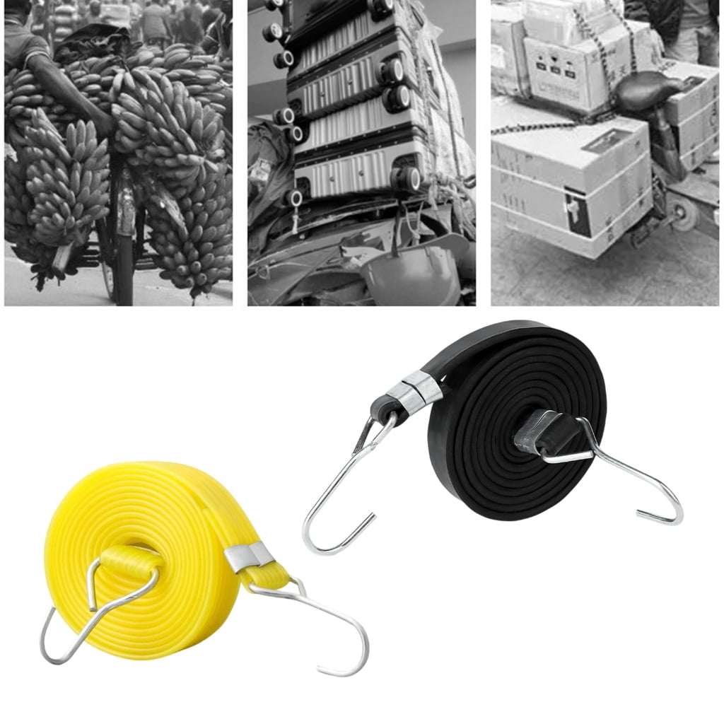 10lots Elastics Luggage Strap Wide Durability Hook Heavy Type Bungees Cord for Motorcycles Bike Rack
