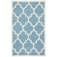 thumbnail image 2 of SAFAVIEH Chatham Gavin Geometric Wool Area Rug, Blue/Ivory, 4' x 6', 2 of 8