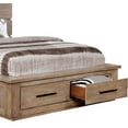 thumbnail image 5 of Benjara BM217579 Wooden Eastern Bed with Plank Style Headboard & 2 Drawers, Beige - King Size, 5 of 5