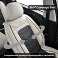 thumbnail image 4 of Universal Car Seat Covers, Pu Waterproof Artificial Leather Protectors, 360° Full Coverage, Upgrade Interior Accessories For Cars, Suitable For Most Vehicle Models., 4 of 9