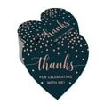 thumbnail image 1 of Inkdotpot Real Rose Gold Foil Thanks For Celebrating With Me Birthday Tags Favor Hang Paper Tags 50 Pieces, 1 of 6