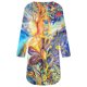 thumbnail image 4 of Mini vestido informal con cuello en V y manga corta para mujer, estampado Floral, manga corta, 3/4 Fridja NMB4173, 4 of 4