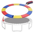 thumbnail image 1 of Topbuy Trampoline Pad Universal 14FT Split Trampoline Spring Cover with Hook & Loop Fastener for Easy Installation Multi-color, 1 of 9