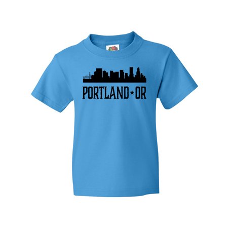 Inktastic Portland Oregon City Skyline Youth T-Shirt