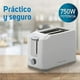 thumbnail image 5 of Tostador de 2 rebanadas Taurus Sagitario Blanco con Gris, 5 of 5