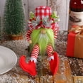 thumbnail image 6 of Christmas Gnome Plush Decorations, Red Handmade Doll,Christmas Home Tabletop Elf Gnomes Decor Ornaments,4.7*13Inch, 6 of 8