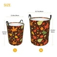 thumbnail image 5 of Balery Autumn Leaves Round Laundry Basket with Handles Waterproof Freestanding Laundry Hamper for Clothes Toys in the Dorm and Family-Medium, 5 of 8