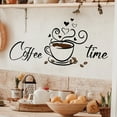 thumbnail image 4 of Removable Self-Adhesive PVC Wallpaper, Latte Art Inspired Smooth Surface Suitable For Coffee Wall Decor, Inspirational Words Design (3PCS), 4 of 6