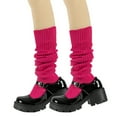 thumbnail image 2 of hirigin Women's Tube Socks, Solid Color Knitted Slouch Socks, Stacked Long Socks Leg Warmers for Ladies, 2 of 2
