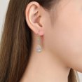 thumbnail image 3 of SmartBy 1 Pair Dangle Earrings Water Drop Pendant Elegant Golden Hypoallergenic Sparkling Rhinestone Women Earrings Fashion Jewelry, 3 of 6