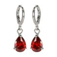 thumbnail image 4 of Boucles d'Oreilles Clous Mode Dames Diamant Coloré Goutte d'Eau Bijoux, 4 of 8