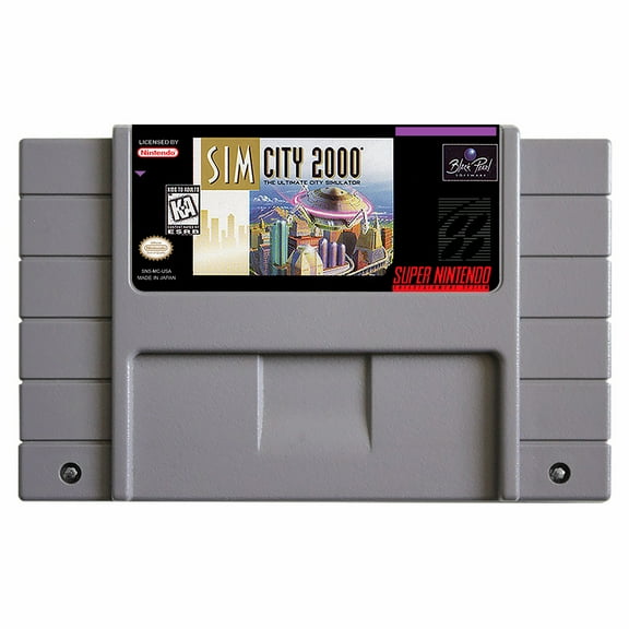 SNES Games Cartridge SimCity 2000 - The Ultimate City Simulator