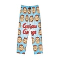 thumbnail image 4 of Mens Curi-ous Monkey Geor-gia Pajama Pants Lounge Pants Super Soft Pajama Bottoms with Pockets Drawstring, 4 of 8