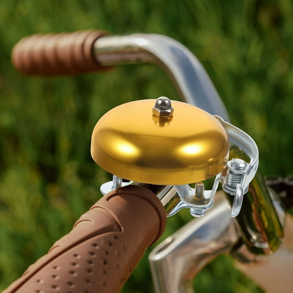 FRCOLOR 2pcs Aluminum Alloy Bell Vintage Bike Bell Replacement For Mountain Bikes Cycling Safety Loud And Clear Sound