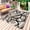 Brown, variant on Brown Geometric Outdoor Rug 3x5 Ft - Reversible Patio Rug Outdoor Camping Rugs, Vintage Black White Striped Abstract Art Indoor Outdoor Area Rugs, Non-Slip Outdoor Carpet Runner for Deck/Porch