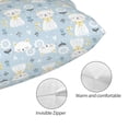 thumbnail image 3 of KLL Cute Cat Pillow Covers Envelope Closure,Super Soft and Cozy Fuzzy Fleece Pillow Case Cover (No pillow core） 20"x30", 3 of 5