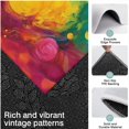 thumbnail image 3 of Colorful Abstract Pattern Kitchen Rugs Sets Of 3,Kitchen Runner Rugs Non Skid Washable,Decorative Kitchen Floor Mats for Kitchen,Sink,Laundry,17"x30"+ 17"x47" + 17"x59", 3 of 6