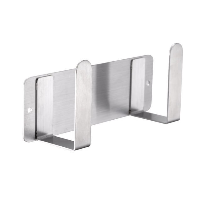 Soporte para tapa de olla (plateado, 1 paquete), soporte organizador de tapa de olla de acero inoxidable 304 montado en la pared, autoadhesivo 3M